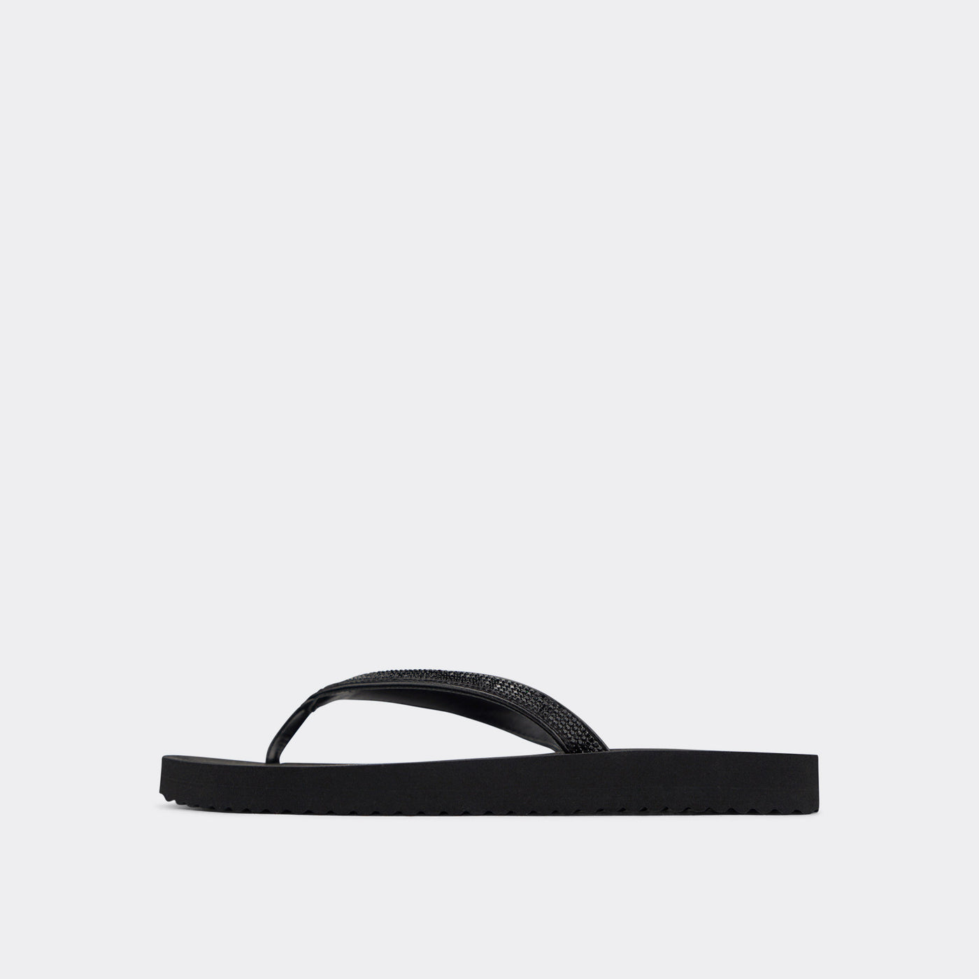 Black glitter flip flops online